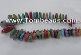 CTD793 Top drilled 15*25mm - 25*40mm freeform agate gemstone beads