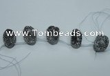 CTD805 Top drilled 20*30mm - 25*35mm freeform agate beads