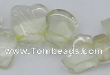 CTD824 Top drilled 15*20mm - 20*25mm freeform lemon quartz beads