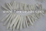 CTD827 Top drilled 5*20mm - 10*80mm stick sea urchin shell beads