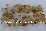 CTD840 Top drilled 10*20mm - 15*30mm nuggets citrine gemstone beads