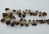 CTD970 Top drilled 10*15mm - 15*30mm nuggets citrine gemstone beads