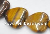 CTE06 15.5 inches 14mm heart yellow tiger eye beads wholesale