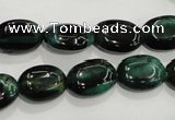 CTE1041 15.5 inches 10*14mm oval dyed green tiger eye beads