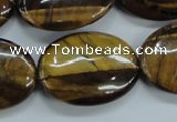 CTE105 15.5 inches 22*30mm oval yellow tiger eye beads wholesale