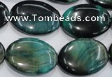 CTE1050 15.5 inches 18*25mm oval dyed green tiger eye beads