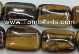 CTE107 15.5 inches 18*25mm rectangle yellow tiger eye beads wholesale