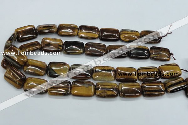 CTE107 15.5 inches 18*25mm rectangle yellow tiger eye beads wholesale