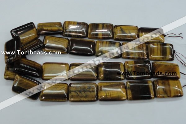 CTE108 15.5 inches 22*30mm rectangle yellow tiger eye beads wholesale