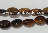 CTE1093 15.5 inches 9*12mm faceted oval yellow tiger eye beads