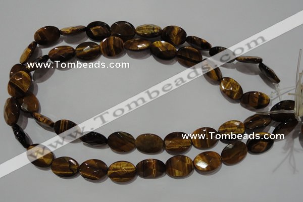 CTE1095 15.5 inches 13*18mm faceted oval yellow tiger eye beads