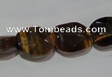 CTE1110 15.5 inches 13*17mm faceted freeform yellow tiger eye beads