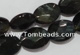 CTE1118 15.5 inches 13*18mm faceted oval blue tiger eye beads