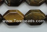 CTE112 15.5 inches 18*25mm octagonal yellow tiger eye beads wholesale