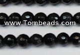 CTE1185 15.5 inches 6mm faceted round blue tiger eye beads