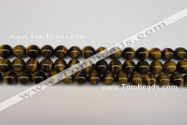 CTE1211 15.5 inches 8mm round AB grade yellow tiger eye beads