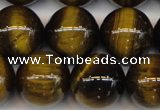 CTE1215 15.5 inches 16mm round AB grade yellow tiger eye beads