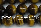 CTE1218 15.5 inches 6mm round AB+ grade yellow tiger eye beads