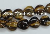 CTE122 15.5 inches 12*12mm heart yellow tiger eye beads wholesale