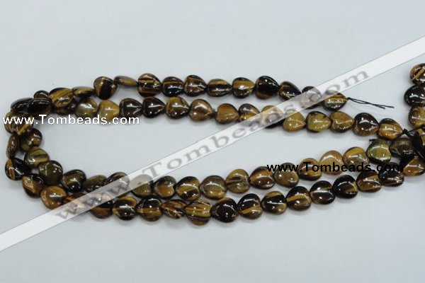 CTE122 15.5 inches 12*12mm heart yellow tiger eye beads wholesale