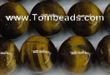 CTE1223 15.5 inches 16mm round AB+ grade yellow tiger eye beads