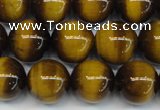 CTE1228 15.5 inches 10mm round A grade yellow tiger eye beads