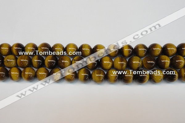 CTE1229 15.5 inches 12mm round A grade yellow tiger eye beads