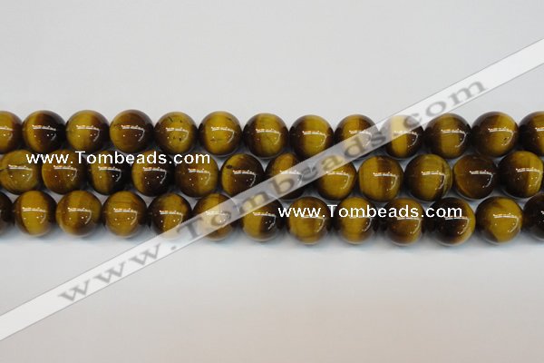 CTE1230 15.5 inches 14mm round A grade yellow tiger eye beads