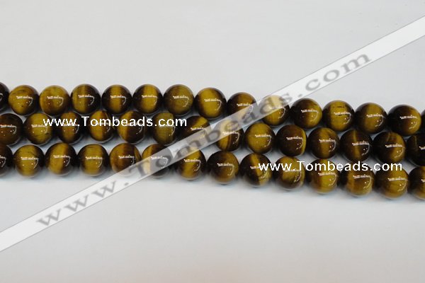 CTE1235 15.5 inches 8mm round A+ grade yellow tiger eye beads