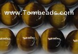 CTE1238 15.5 inches 14mm round A+ grade yellow tiger eye beads