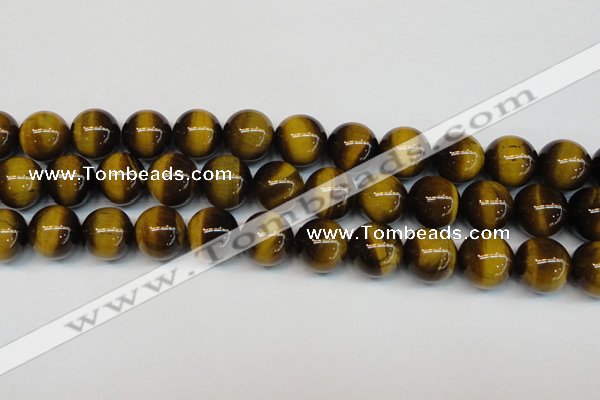 CTE1239 15.5 inches 16mm round A+ grade yellow tiger eye beads