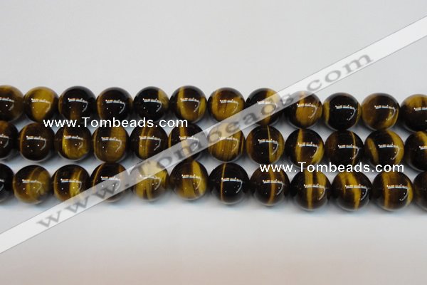 CTE1245 15.5 inches 12mm round AA grade yellow tiger eye beads