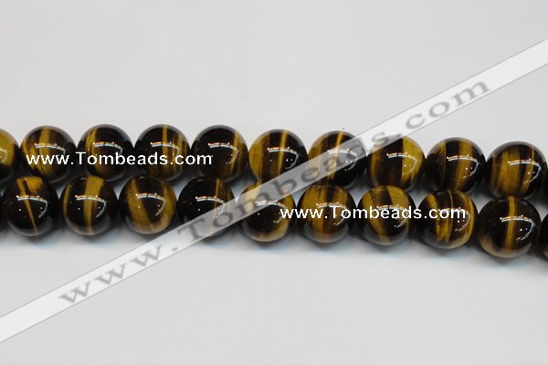 CTE1247 15.5 inches 16mm round AA grade yellow tiger eye beads