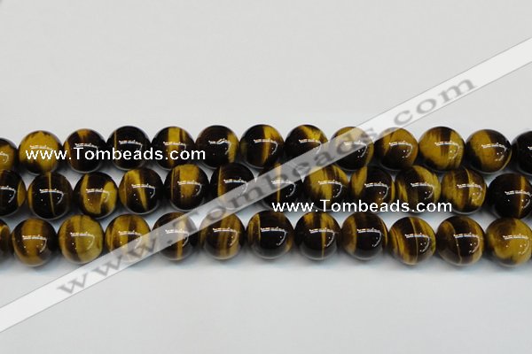 CTE1252 15.5 inches 10mm round AAA grade yellow tiger eye beads