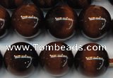 CTE1271 15.5 inches 12mm round AB+ grade red tiger eye beads