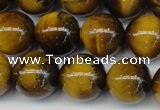 CTE1311 15.5 inches 8mm round B grade yellow tiger eye beads