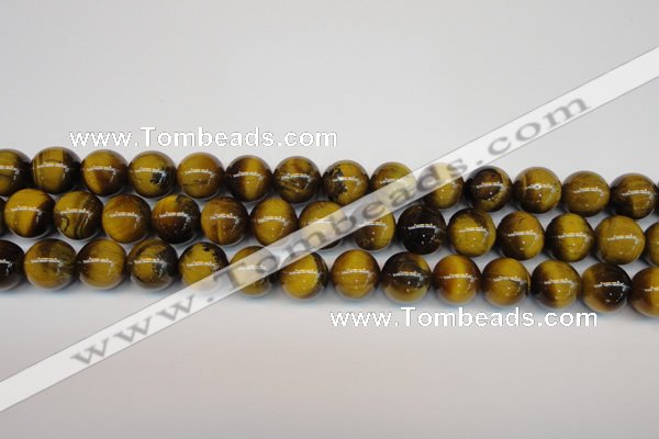 CTE1311 15.5 inches 8mm round B grade yellow tiger eye beads