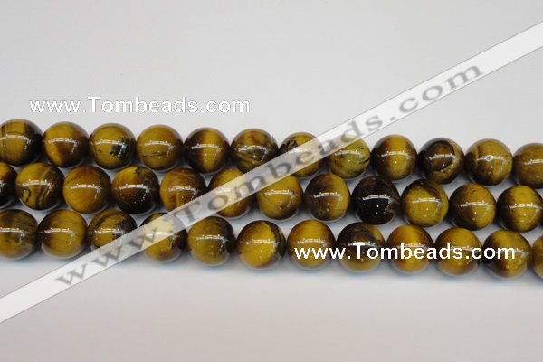 CTE1314 15.5 inches 14mm round B grade yellow tiger eye beads