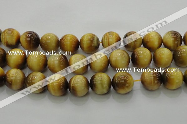 CTE1407 15.5 inches 18mm round golden tiger eye beads wholesale