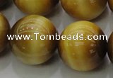 CTE1408 15.5 inches 20mm round golden tiger eye beads wholesale