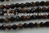 CTE1470 15.5 inches 4mm faceted round mixed tiger eye beads