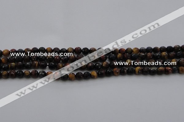 CTE1471 15.5 inches 6mm faceted round mixed tiger eye beads