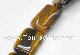 CTE15 15.5 inches 22*30mm rectangle yellow tiger eye beads