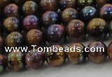 CTE1501 15.5 inches 6mm round AB-color yellow tiger eye beads