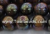 CTE1504 15.5 inches 12mm round AB-color yellow tiger eye beads