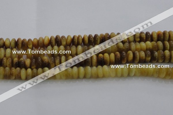 CTE1512 15.5 inches 6*10mm rondelle golden tiger eye beads