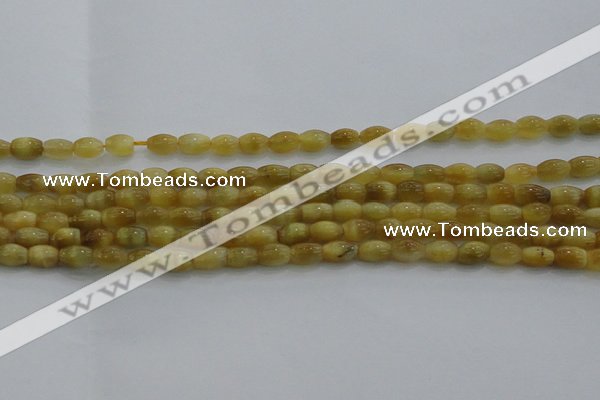 CTE1513 15.5 inches 4*6mm rice golden tiger eye beads wholesale