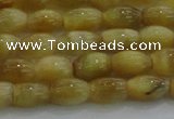 CTE1515 15.5 inches 6*10mm rice golden tiger eye beads wholesale