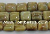 CTE1525 15.5 inches 8*8mm square golden tiger eye beads wholesale
