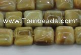 CTE1526 15.5 inches 10*10mm square golden tiger eye beads wholesale